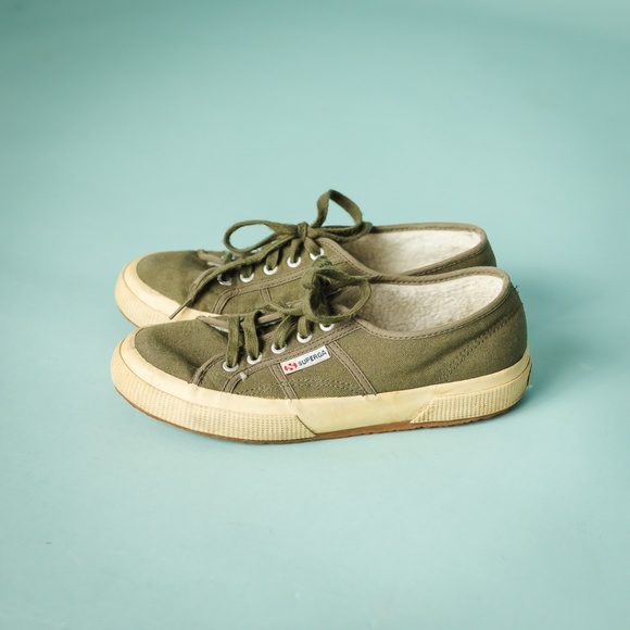 superga army green